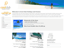 Tablet Screenshot of coralclubtravel.ourvacationcentre.net